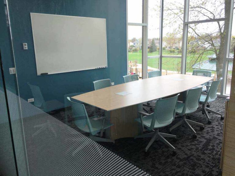 conference table with in-surface power