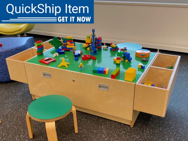 QUICKSHIP ITEM! Discovery Activity Table with Storage Bins - Library ...