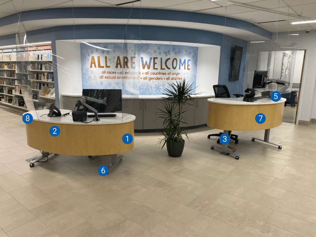 service desks with adjustability from northbrook