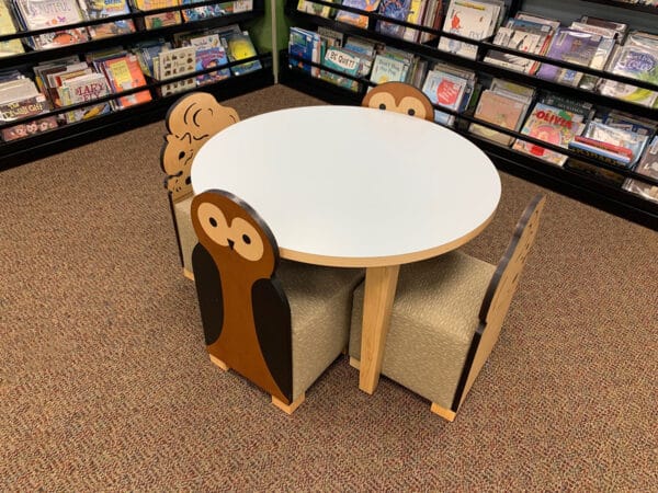 West Liberty Children's Table & Ottoman Chairs