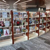 Magazine display shelving