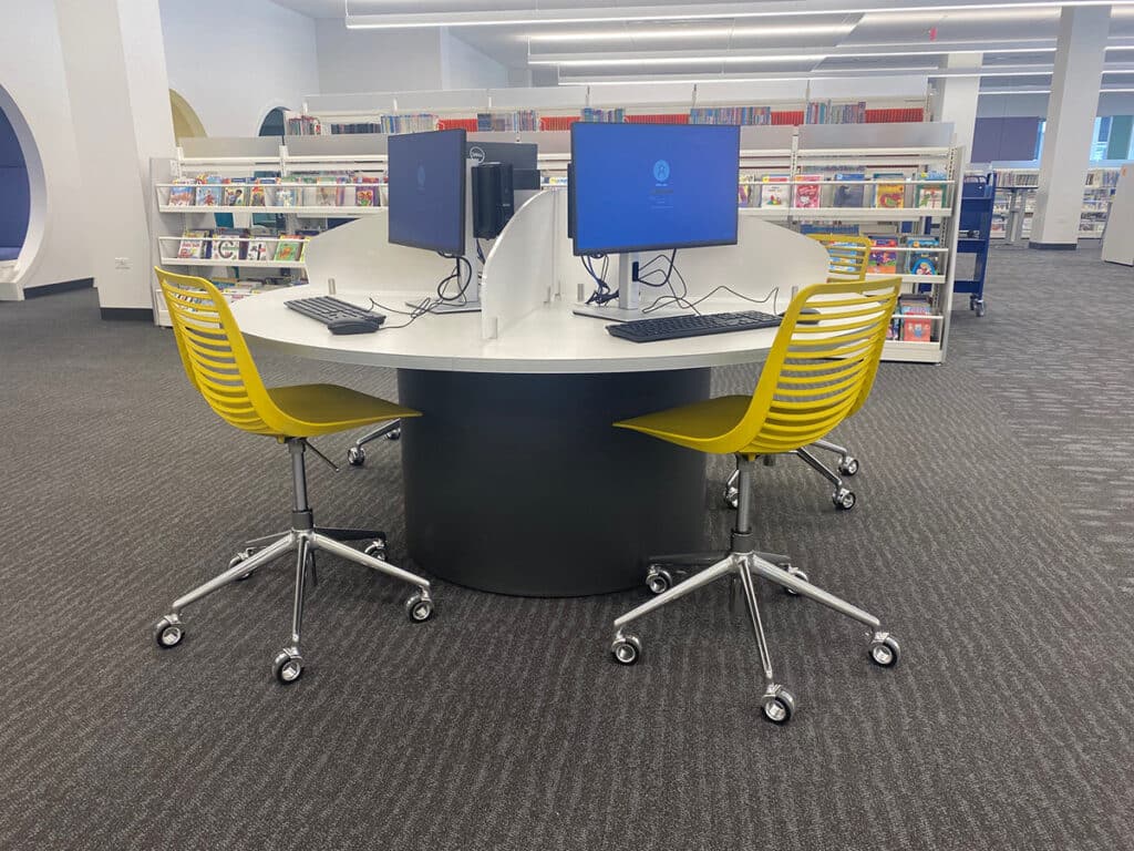 Helen Plum Computer Station - Library Furniture International