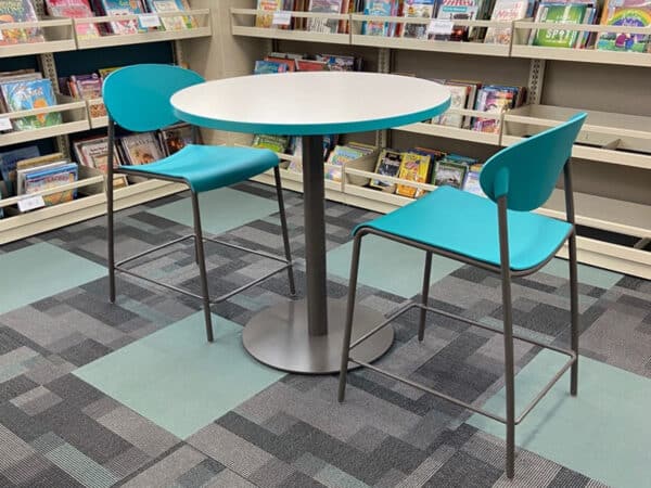 Cafe height study tables