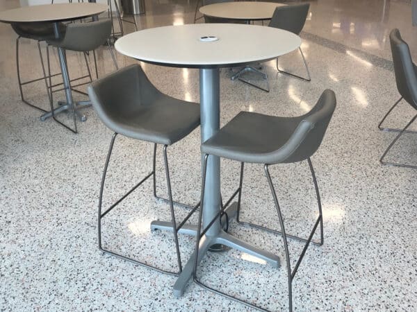 Lake Villa Round Café-Height Table & Chairs