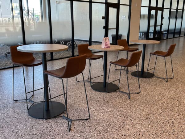Cafe height study tables