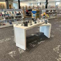 Columbus Public Library nesting display tables.