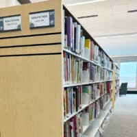Oregon Public Library Adult Fiction / Non-Fiction / Large Print with slats