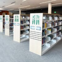 Oregon Public Library Juvenile double sided with inscribed design end panels arboretum series forest
