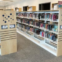 Oregon Public Library Teen double sided with inscribed design end panels On the Line Series Dotted Lines