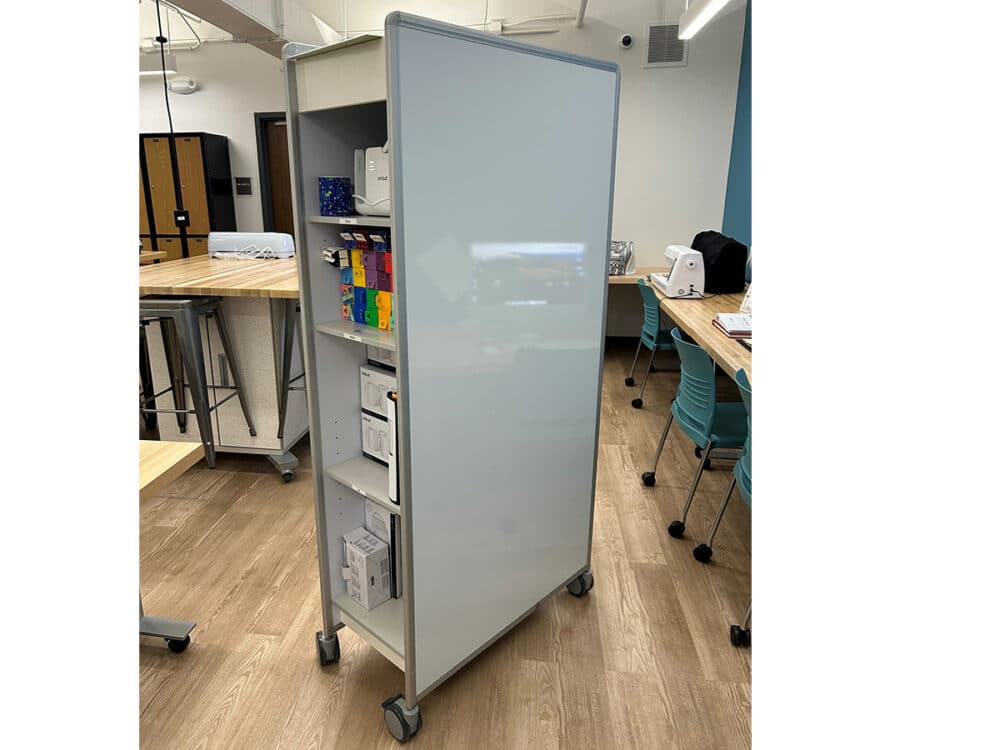 Washington Free Public Library Mobile Storage Makerboard