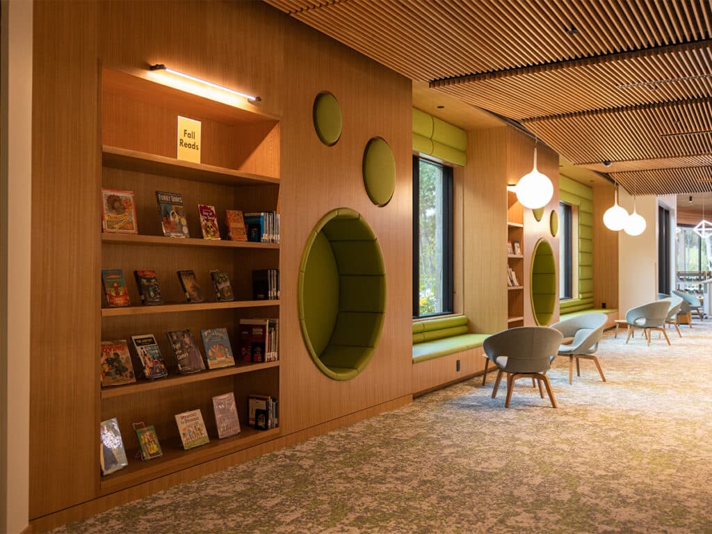 Cedar Park Public Library, Cedar Park, TX Display Shelving & Reading Nook