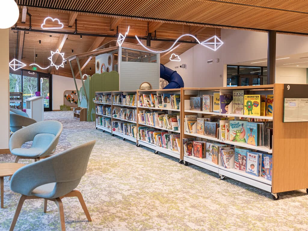 Cedar Park Public Library, Cedar Park, TX Children's Shelving