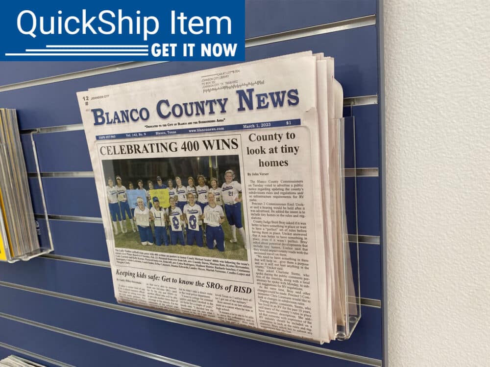 QuickShip Magbox Slatwall Newspaper