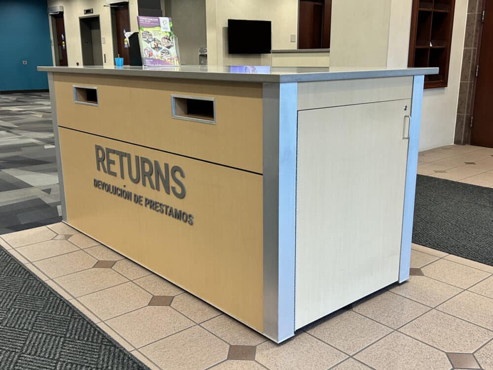Palatine custom indoor book drop