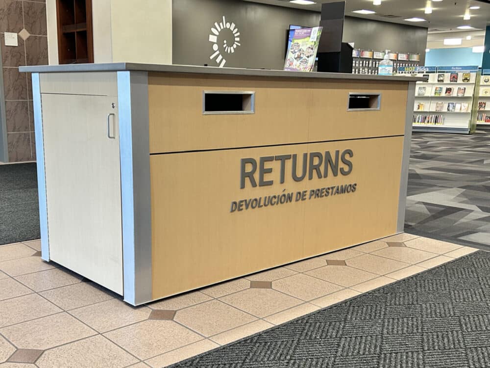 Palatine custom indoor book drop