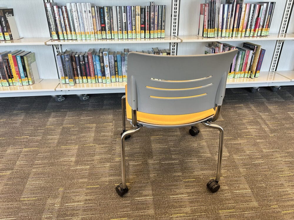 Gail Borden South Branch KI Square Table and KI Grazie Chair in yellow