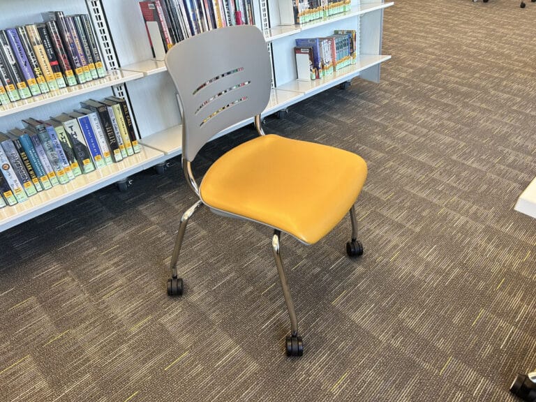 Gail Borden South Branch KI Square Table and KI Grazie Chair in yellow