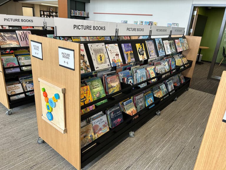 Grimes Public Library Iowa Browsing Bins