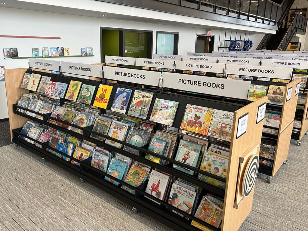Grimes Public Library Iowa Browsing Bins