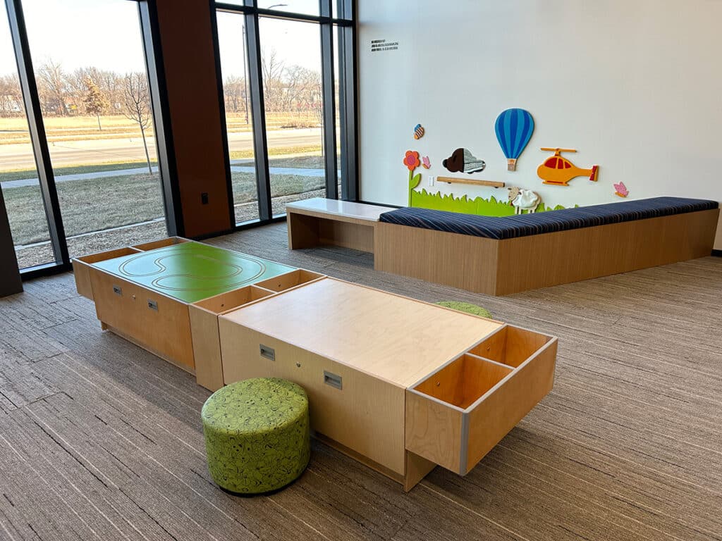 Grimes Public Library Iowa baby garden