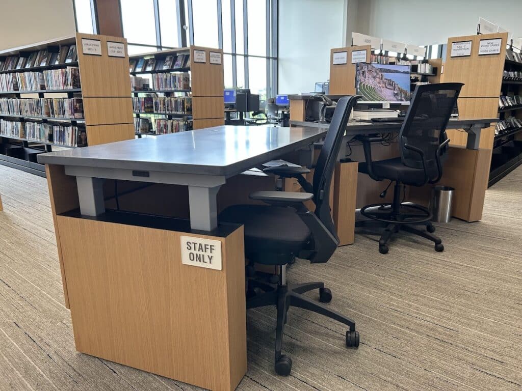 Grimes Public Library Iowa Adjustable Desk