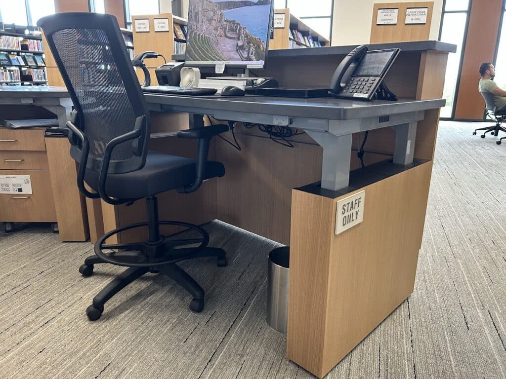 Grimes Public Library Iowa Adjustable Desk