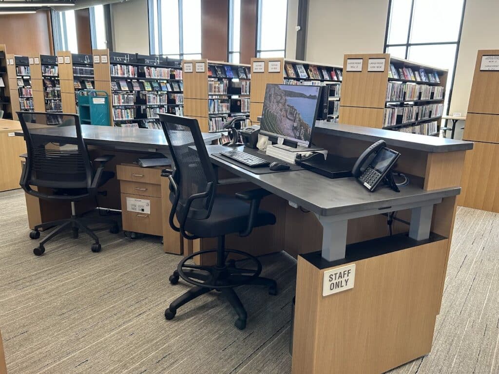 Grimes Public Library Iowa Adjustable Desk