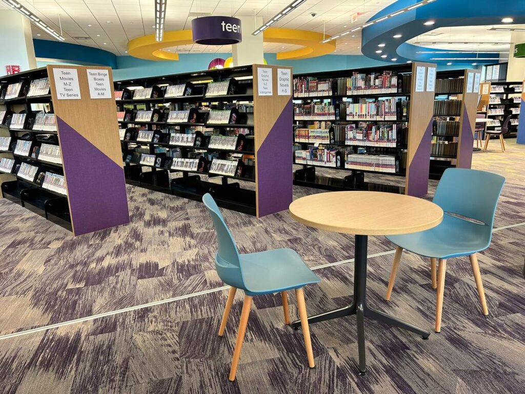 Tinley Park Public Library Seating Teen Area