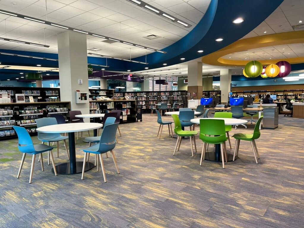 Tinley Park Public Library Seating Teen Area